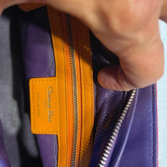 Dior Tri color Cannage Crossbody Satchel - Picture 11 of 13